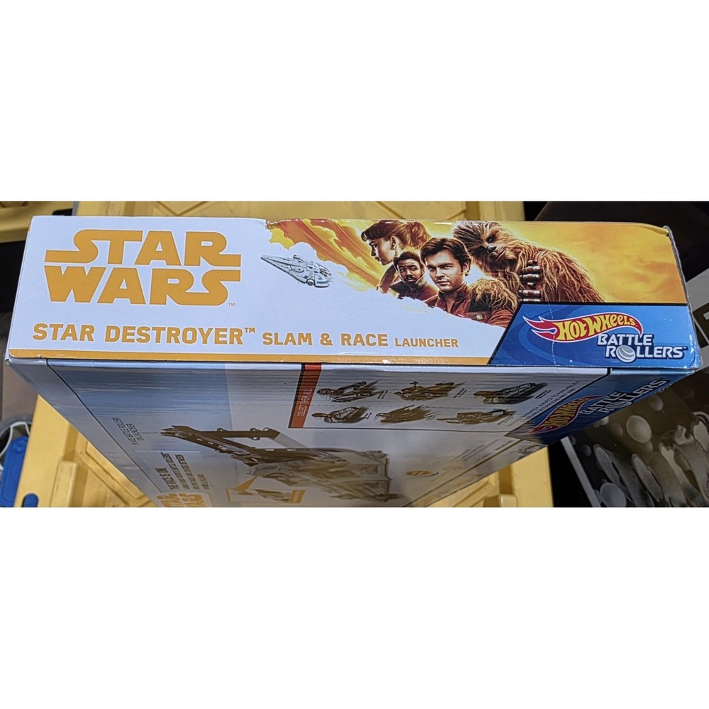 NIB Star Wars Hot Wheels Battle Rollers Star Destroyer Slam & Race Launcher Set - Picture 6 of 6